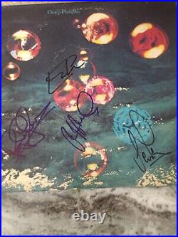 Deep Purple Signed Autograph 4x Album Lp Ritchie Blackmore Psa Dna Loa