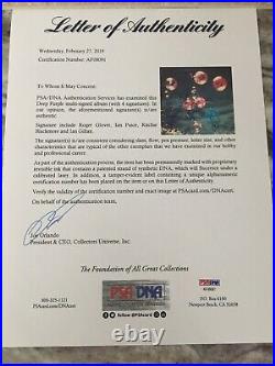 Deep Purple Signed Autograph 4x Album Lp Ritchie Blackmore Psa Dna Loa
