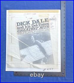 Dick Dale and his Del-tones Greatest Hits Lp Original Album Cover Mechanical Art