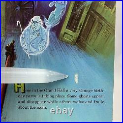 Disneyland Story and Song From the Haunted Mansion Vinyl LP Album Book 1969