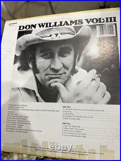 Don Williams Autographed Album Cover, Don Williams, Volume III