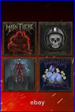 Doom Eternal Commander Keen Vinyl Record Soundtrack 12 ALBUM Cover Print 4 SET