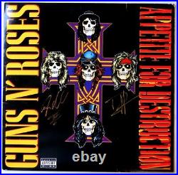 Duff McKagan Steven Adler Dual Autographed Album Cover Guns N' Roses JSA KK78425