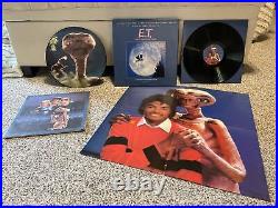 E. T. Soundtrack Vinyl Album, Poster, StoryBook (Box Set) Plus Rare Picture Disc