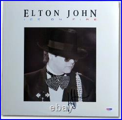 Elton John Signed Autographed Album Cover Ice on Fire PSA J12957