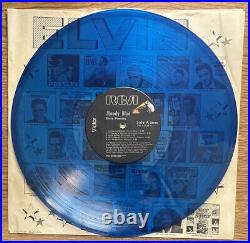 Elvis Presley Moody Blue Blue Vinyl LP RCA AFL 1-2428 (PLUS NEWSPAPER ARTICLES)