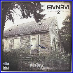 Eminem Authentic Signed Marshall Maters LP 2 Album Cover Autographed BAS #A85421