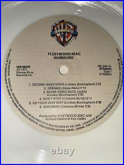 Fleetwood Mac/Rumours, Released In Sweden, Dutch White Disc 1977, RARE VG++ Lp