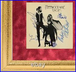Fleetwood Mac Rumours Signed Album Cover Photo & Vinyl Framed Display