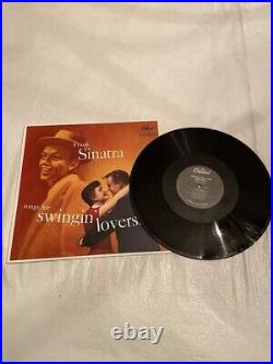 Frank Sinatra Music Album on Vinyl Record LP disc. Songs for Swingin' Lovers