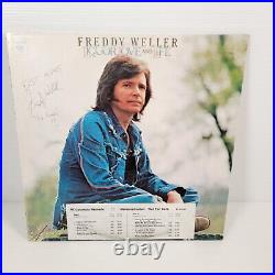 Freddy Weller Liquor, Love, And Life KC 34244 Promo LP With Signature