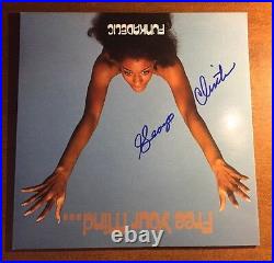George Clinton Signed Funkadelic Album Cover FREE YOUR MIND JSA/COA P34353