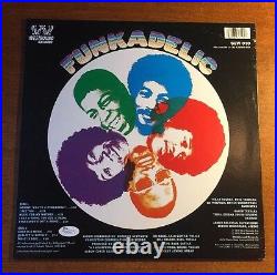 George Clinton Signed Funkadelic Album Cover INSCRIBED PICTURE JSA/COA P34348