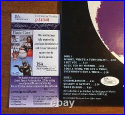 George Clinton Signed Funkadelic Album Cover INSCRIBED PICTURE JSA/COA P34348