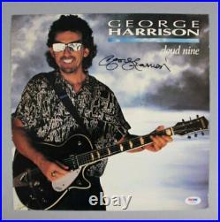 George Harrison Signed Album LP Cover Cloud Nine COA PSA/DNA