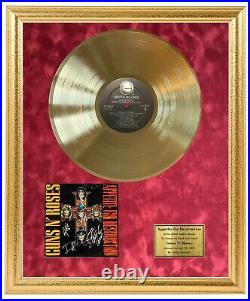 Guns N Roses Appetite For Destruction Signed Album Cover Photo & Vinyl Display