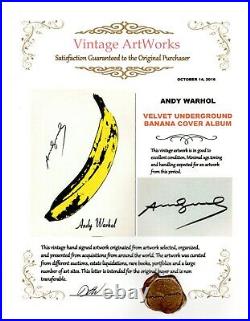 Hand Signed Andy Warhol Pop Art Record Album Cover Designed by Warhol