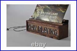 Handmade Now Playing Vinyl Record Storage Album Cover Display Stand Holder, V