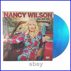 Heart Nancy Wilson Signed Vinyl You and Me Blue Record Album Beckett Authentic