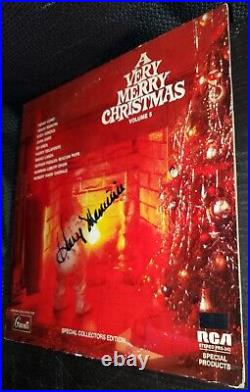 Henry Mancini Aurographed'A Very Merry Christmas' 33 1/3 Vinyl Record Album