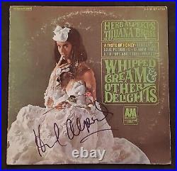 Herb Alpert Signed Whipped Cream & Other Delights Record Album Lp Tijuana Brass