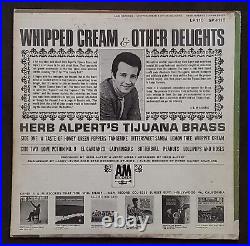 Herb Alpert Signed Whipped Cream & Other Delights Record Album Lp Tijuana Brass