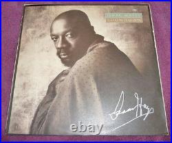 ISAAC HAYES R&B LEGEND SHOWDOWN HAND SIGNED LP ALBUM COVER RECORD INCLUDED WithCOA