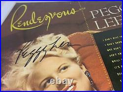 Incredible PEGGY LEE signed LP Album RENDEZVOUS Autograph Photo Cover Star A+++