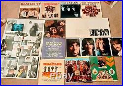 Instant Beatles Record album collection lot 9 Lp Vinyl WHITE RUBBER SOUL HELP +