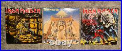Iron Maiden 3 Album Lot. Number/Powerslave/Piece Of MindVinyl And Covers EX++