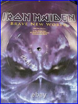 Iron Maiden Brave New World (2000) LP picture disc vinyl x2 album UK EMI VG+