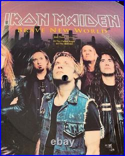 Iron Maiden Brave New World (2000) LP picture disc vinyl x2 album UK EMI VG+