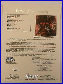 JACKSON 5 Signed Autograph THIRD ALBUM Record Cover LP X5 JSA MICHAEL