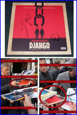 JAMIE FOXX CHRISTOPH WALTZ signed DJANGO UNCHAINED ALBUM COVER Exact Proof COA