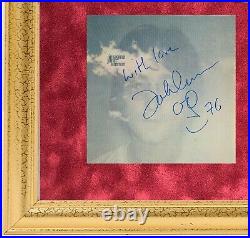 John Lennon Imagine Signed Album Cover Photo & Vinyl Framed Display