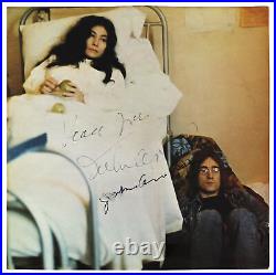 John Lennon & Yoko Ono Authentic Signed Album Cover With Vinyl BAS #AC33477