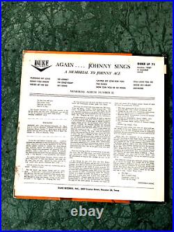 Johnny Ace Memorial Album Nesr Mint