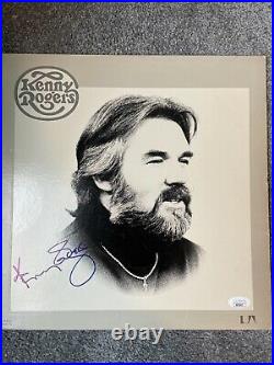 KENNY ROGERS Signed JSA COA RECORD ALBUM cover Dolly Parton country psa bas