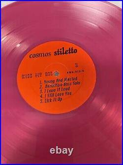 KISS ANIMALIZE WORLD TOUR Kiss My Ass Cosmos Stiletto Pink Vinyl Album DLP Canad