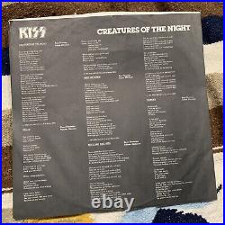 KISS Creatures of the Night Non Make- Up Alternate Cover LP Vinyl Record Album
