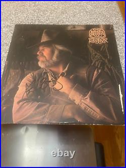 Kenny Rogers Authentic Signed Gideon Album Cover Autographed
