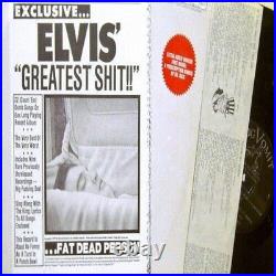 King ELVIS Presley ELVIS' GREATEST SHIT Soundtrax? Coffin Cover Prescrip Insert