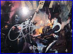 Kiss Full Autographed Album LP Cover ALIVE! Vinyl COA Guarantee 100%
