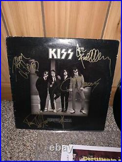 Kiss Full Autographed Album LP Cover Dressed To Kill Vinyl COA Guaranteed 100%