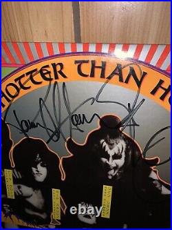 Kiss Full Autographed Album LP Cover Hotter Than Hell Vinyl COA Guarantee 100%