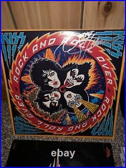 Kiss Full Autographed Album LP Cover Rock & Roll Over Vinyl COA Guaranteed 100%