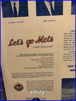 LET'S GO METS Vinyl LP Original 1964 Official NEW YORK METS Record Album New