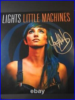 LIGHTS VALARIE POXLEITNER SIGNED LITTLE MONSTERS VINYL ALBUM COVER WithPROOF