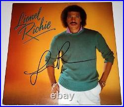 LIONEL RICHIE Signed Motown Records Debut Album Photo Cover+Vinyl Commodores JSA
