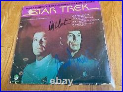 LP Star Trek William Shatner Captain Kirk Leonard Nimoy Autographed/Signed Album